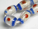 TOKO-BEADS AG109-28N Glass bead  (Strand/mixed) 7~8mm AG109-28N ジャワとんぼ玉ミックス（連/在庫限り） 7~8mm Asian bead & African bead  Handmade,Lampeork,bead,asia,india,ethnic,parts,accessory,beads とんぼ玉,ビーズ,トンボ玉,アジア,インド,エスニック,手作り,パーツ,アクセサリー