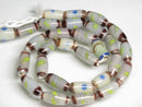 TOKO-BEADS AG109-29N Glass bead  (Strand/mixed) 6~7mm AG109-29N ジャワとんぼ玉ミックス（連/在庫限り） 6~7mm Asian bead & African bead  Handmade,Lampeork,bead,asia,india,ethnic,parts,accessory,beads とんぼ玉,ビーズ,トンボ玉,アジア,インド,エスニック,手作り,パーツ,アクセサリー