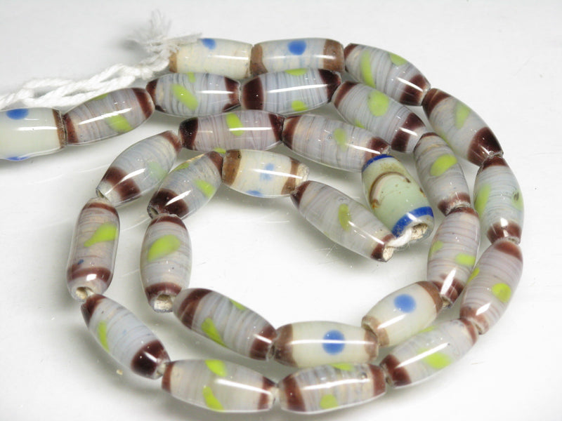 TOKO-BEADS AG109-29N Glass bead  (Strand/mixed) 6~7mm AG109-29N ジャワとんぼ玉ミックス（連/在庫限り） 6~7mm Asian bead & African bead  Handmade,Lampeork,bead,asia,india,ethnic,parts,accessory,beads とんぼ玉,ビーズ,トンボ玉,アジア,インド,エスニック,手作り,パーツ,アクセサリー