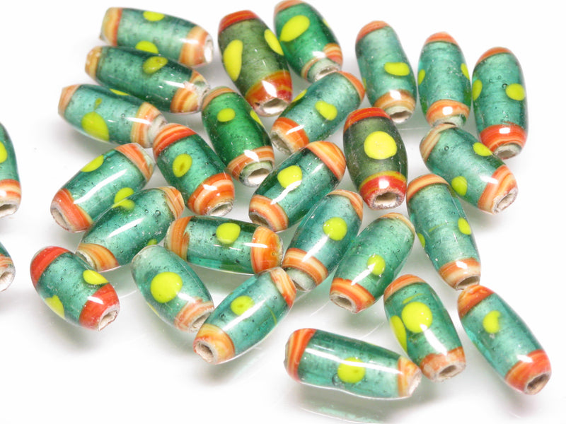 TOKO-BEADS AG109-47S Glass bead 7~8mm AG109-47S ジャワとんぼ玉 7~8mm Asian bead & African bead  Handmade,Lampeork,bead,asia,india,ethnic,parts,accessory,beads とんぼ玉,ビーズ,トンボ玉,アジア,インド,エスニック,手作り,パーツ,アクセサリー