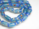 TOKO-BEADS AG109-55N Drum-shaped glass bead  (Strand/mixed) 6~7mm AG109-55N 太鼓型とんぼ玉ミックス（連/在庫限り） 6~7mm Asian bead & African bead  Handmade,Lampeork,bead,asia,india,ethnic,parts,accessory,beads とんぼ玉,ビーズ,トンボ玉,アジア,インド,エスニック,手作り,パーツ,アクセサリー