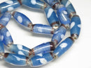 TOKO-BEADS AG109-58N Drum-shaped glass bead  (Strand/mixed) 6~7.5mm AG109-58N 太鼓型とんぼ玉ミックス（連/在庫限り） 6~7.5mm Asian bead & African bead  Handmade,Lampeork,bead,asia,india,ethnic,parts,accessory,beads とんぼ玉,ビーズ,トンボ玉,アジア,インド,エスニック,手作り,パーツ,アクセサリー