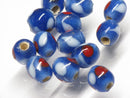TOKO-BEADS | TOKO-BEADS |AG110-06S スポット柄のジャワのとんぼ玉 8.5~9mm | TOKO-BEADS |AG110-06S Glass bead 8.5~9mm Asian bead & African bead  Handmade,Lampeork,bead,asia,india,ethnic,parts,accessory,beads とんぼ玉,ビーズ,トンボ玉,アジア,インド,エスニック,手作り,パーツ,アクセサリー