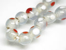 TOKO-BEADS AG111-03N Glass bead (strand) 8~9mm AG111-03N とんぼ玉（連） 8~9mm Asian bead & African bead  Handmade,Lampeork,bead,asia,india,ethnic,parts,accessory,beads とんぼ玉,ビーズ,トンボ玉,アジア,インド,エスニック,手作り,パーツ,アクセサリー