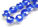 TOKO-BEADS AG111-04N Glass bead (strand) 8~9mm AG111-04N とんぼ玉（連） 8~9mm Asian bead & African bead  Handmade,Lampeork,bead,asia,india,ethnic,parts,accessory,beads とんぼ玉,ビーズ,トンボ玉,アジア,インド,エスニック,手作り,パーツ,アクセサリー