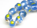 TOKO-BEADS AG111-06N Glass bead (strand) 7.5~8.5mm AG111-06N とんぼ玉（連） 7.5~8.5mm Asian bead & African bead  Handmade,Lampeork,bead,asia,india,ethnic,parts,accessory,beads とんぼ玉,ビーズ,トンボ玉,アジア,インド,エスニック,手作り,パーツ,アクセサリー