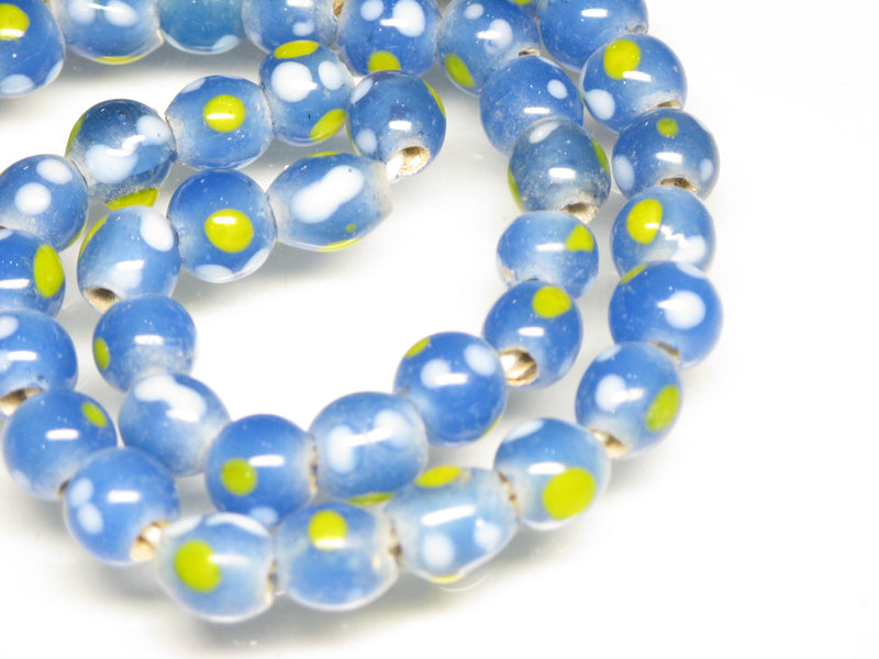 TOKO-BEADS AG111-06N Glass bead (strand) 7.5~8.5mm AG111-06N とんぼ玉（連） 7.5~8.5mm Asian bead & African bead  Handmade,Lampeork,bead,asia,india,ethnic,parts,accessory,beads とんぼ玉,ビーズ,トンボ玉,アジア,インド,エスニック,手作り,パーツ,アクセサリー