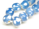 TOKO-BEADS AG111-13N Glass bead (strand) 8~10mm AG111-13N とんぼ玉（連） 8~10mm Asian bead & African bead  Handmade,Lampeork,bead,asia,india,ethnic,parts,accessory,beads とんぼ玉,ビーズ,トンボ玉,アジア,インド,エスニック,手作り,パーツ,アクセサリー