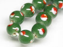 TOKO-BEADS AG111-15N Glass bead (strand) 8~9mm AG111-15N とんぼ玉（連） 8~9mm Asian bead & African bead  Handmade,Lampeork,bead,asia,india,ethnic,parts,accessory,beads とんぼ玉,ビーズ,トンボ玉,アジア,インド,エスニック,手作り,パーツ,アクセサリー