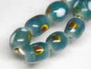 TOKO-BEADS AG111-24N Glass bead (strand) 7.5~8.5mm AG111-24N とんぼ玉（連） 7.5~8.5mm Asian bead & African bead  Handmade,Lampeork,bead,asia,india,ethnic,parts,accessory,beads とんぼ玉,ビーズ,トンボ玉,アジア,インド,エスニック,手作り,パーツ,アクセサリー