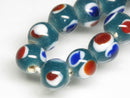 TOKO-BEADS AG111-25N Glass bead (strand) 8~10mm AG111-25N とんぼ玉（連） 8~10mm Asian bead & African bead  Handmade,Lampeork,bead,asia,india,ethnic,parts,accessory,beads とんぼ玉,ビーズ,トンボ玉,アジア,インド,エスニック,手作り,パーツ,アクセサリー