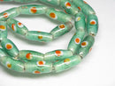 TOKO-BEADS AG112-01N Glass bead (Strand) 7~7.5mm AG112-01N スポット柄とんぼ玉（連） 7~7.5mm Asian bead & African bead  Handmade,Lampeork,bead,asia,india,ethnic,parts,accessory,beads とんぼ玉,ビーズ,トンボ玉,アジア,インド,エスニック,手作り,パーツ,アクセサリー
