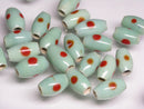 TOKO-BEADS AG112-04S Glass bead 7~8mm AG112-04S スポット柄とんぼ玉 7~8mm Asian bead & African bead  Handmade,Lampeork,bead,asia,india,ethnic,parts,accessory,beads とんぼ玉,ビーズ,トンボ玉,アジア,インド,エスニック,手作り,パーツ,アクセサリー