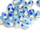 TOKO-BEADS AG112-11S Glass bead 7~8.5mm AG112-11S スポット柄とんぼ玉 7~8.5mm Asian bead & African bead  Handmade,Lampeork,bead,asia,india,ethnic,parts,accessory,beads とんぼ玉,ビーズ,トンボ玉,アジア,インド,エスニック,手作り,パーツ,アクセサリー