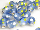 TOKO-BEADS AG112-18S Glass bead 7.5~9mm AG112-18S スポット柄とんぼ玉 7.5~9mm Asian bead & African bead  Handmade,Lampeork,bead,asia,india,ethnic,parts,accessory,beads とんぼ玉,ビーズ,トンボ玉,アジア,インド,エスニック,手作り,パーツ,アクセサリー