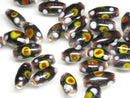 TOKO-BEADS AG112-26S Glass bead 7.5~9mm AG112-26S スポット柄とんぼ玉 7.5~9mm Asian bead & African bead  Handmade,Lampeork,bead,asia,india,ethnic,parts,accessory,beads とんぼ玉,ビーズ,トンボ玉,アジア,インド,エスニック,手作り,パーツ,アクセサリー