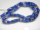 TOKO-BEADS AG114-51N Arrow feather pattern glass bead (42cm/strand) 7~8mm AG114-51N 矢羽模様とんぼ玉（約42cm/連のみ） 7~8mm Asian bead & African bead  Handmade,Lampeork,bead,asia,india,ethnic,parts,accessory,beads とんぼ玉,ビーズ,トンボ玉,アジア,インド,エスニック,手作り,パーツ,アクセサリー