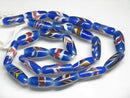 TOKO-BEADS AG114-52N Arrow feather pattern glass bead (42cm/strand) 7~8.5mm AG114-52N 矢羽模様とんぼ玉（約42cm/連のみ） 7~8.5mm Asian bead & African bead  Handmade,Lampeork,bead,asia,india,ethnic,parts,accessory,beads とんぼ玉,ビーズ,トンボ玉,アジア,インド,エスニック,手作り,パーツ,アクセサリー