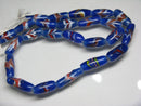 TOKO-BEADS AG114-53N Arrow feather pattern glass bead (42cm/strand) 7~8mm AG114-53N 矢羽模様とんぼ玉（約42cm/連のみ） 7~8mm Asian bead & African bead  Handmade,Lampeork,bead,asia,india,ethnic,parts,accessory,beads とんぼ玉,ビーズ,トンボ玉,アジア,インド,エスニック,手作り,パーツ,アクセサリー