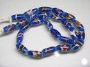 TOKO-BEADS AG114-55N Arrow feather pattern glass bead (42cm/strand) 7~8.5mm AG114-55N 矢羽模様とんぼ玉（約42cm/連のみ） 7~8.5mm Asian bead & African bead  Handmade,Lampeork,bead,asia,india,ethnic,parts,accessory,beads とんぼ玉,ビーズ,トンボ玉,アジア,インド,エスニック,手作り,パーツ,アクセサリー
