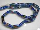 TOKO-BEADS AG114-59N Arrow feather pattern glass bead (42cm/strand) 6~7mm AG114-59N 矢羽模様とんぼ玉（約42cm/連のみ） 6~7mm Asian bead & African bead  Handmade,Lampeork,bead,asia,india,ethnic,parts,accessory,beads とんぼ玉,ビーズ,トンボ玉,アジア,インド,エスニック,手作り,パーツ,アクセサリー