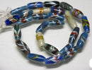 TOKO-BEADS AG114-61N Arrow feather pattern glass bead (42cm/strand) 5~8mm AG114-61N 矢羽模様とんぼ玉（約42cm/連のみ） 5~8mm Asian bead & African bead  Handmade,Lampeork,bead,asia,india,ethnic,parts,accessory,beads とんぼ玉,ビーズ,トンボ玉,アジア,インド,エスニック,手作り,パーツ,アクセサリー