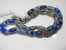 TOKO-BEADS AG114-62N Arrow feather pattern glass bead (42cm/strand) 6~8mm AG114-62N 矢羽模様とんぼ玉（約42cm/連のみ） 6~8mm Asian bead & African bead  Handmade,Lampeork,bead,asia,india,ethnic,parts,accessory,beads とんぼ玉,ビーズ,トンボ玉,アジア,インド,エスニック,手作り,パーツ,アクセサリー
