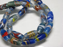 TOKO-BEADS AG114-62N Arrow feather pattern glass bead (42cm/strand) 6~8mm AG114-62N 矢羽模様とんぼ玉（約42cm/連のみ） 6~8mm Asian bead & African bead  Handmade,Lampeork,bead,asia,india,ethnic,parts,accessory,beads とんぼ玉,ビーズ,トンボ玉,アジア,インド,エスニック,手作り,パーツ,アクセサリー