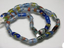 TOKO-BEADS AG114-63N Arrow feather pattern glass bead (42cm/strand) 6~9mm AG114-63N 矢羽模様とんぼ玉（約42cm/連のみ） 6~9mm Asian bead & African bead  Handmade,Lampeork,bead,asia,india,ethnic,parts,accessory,beads とんぼ玉,ビーズ,トンボ玉,アジア,インド,エスニック,手作り,パーツ,アクセサリー