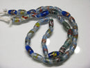 TOKO-BEADS AG114-64N Arrow feather pattern glass bead (42cm/strand) 6~7mm AG114-64N 矢羽模様とんぼ玉（約42cm/連のみ） 6~7mm Asian bead & African bead  Handmade,Lampeork,bead,asia,india,ethnic,parts,accessory,beads とんぼ玉,ビーズ,トンボ玉,アジア,インド,エスニック,手作り,パーツ,アクセサリー
