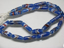 TOKO-BEADS AG114-66N Arrow feather pattern glass bead (42cm/strand) 6~9mm AG114-66N 矢羽模様とんぼ玉（約42cm/連のみ） 6~9mm Asian bead & African bead  Handmade,Lampeork,bead,asia,india,ethnic,parts,accessory,beads とんぼ玉,ビーズ,トンボ玉,アジア,インド,エスニック,手作り,パーツ,アクセサリー