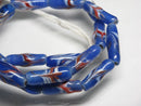 TOKO-BEADS AG114-67N Arrow feather pattern glass bead (42cm/strand) 8~9mm AG114-67N 矢羽模様とんぼ玉（約42cm/連のみ） 8~9mm Asian bead & African bead  Handmade,Lampeork,bead,asia,india,ethnic,parts,accessory,beads とんぼ玉,ビーズ,トンボ玉,アジア,インド,エスニック,手作り,パーツ,アクセサリー