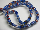 TOKO-BEADS AG114-76N Arrow feather pattern glass bead (42cm/strand) 7~8mm AG114-76N 矢羽模様とんぼ玉（約42cm/連のみ） 7~8mm Asian bead & African bead  Handmade,Lampeork,bead,asia,india,ethnic,parts,accessory,beads とんぼ玉,ビーズ,トンボ玉,アジア,インド,エスニック,手作り,パーツ,アクセサリー