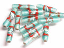 TOKO-BEADS AG115-01S Arrow feather pattern glass bead 6~7mm AG115-01S 矢羽模様とんぼ玉 6~7mm Asian bead & African bead  Handmade,Lampeork,bead,asia,india,ethnic,parts,accessory,beads とんぼ玉,ビーズ,トンボ玉,アジア,インド,エスニック,手作り,パーツ,アクセサリー