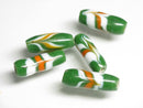 TOKO-BEADS AG115-06S Arrow feather pattern glass bead 7.5~8mm AG115-06S 矢羽模様とんぼ玉 7.5~8mm Asian bead & African bead  Handmade,Lampeork,bead,asia,india,ethnic,parts,accessory,beads とんぼ玉,ビーズ,トンボ玉,アジア,インド,エスニック,手作り,パーツ,アクセサリー