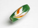 TOKO-BEADS AG115-06S Arrow feather pattern glass bead 7.5~8mm AG115-06S 矢羽模様とんぼ玉 7.5~8mm Asian bead & African bead  Handmade,Lampeork,bead,asia,india,ethnic,parts,accessory,beads とんぼ玉,ビーズ,トンボ玉,アジア,インド,エスニック,手作り,パーツ,アクセサリー