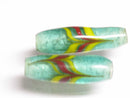 TOKO-BEADS AG115-19S Arrow feather pattern glass bead 7mm AG115-19S 矢羽模様とんぼ玉 7mm Asian bead & African bead  Handmade,Lampeork,bead,asia,india,ethnic,parts,accessory,beads とんぼ玉,ビーズ,トンボ玉,アジア,インド,エスニック,手作り,パーツ,アクセサリー