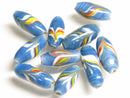 TOKO-BEADS AG115-31S Arrow feather pattern glass bead 7~8mm AG115-31S 矢羽模様とんぼ玉 7~8mm Asian bead & African bead  Handmade,Lampeork,bead,asia,india,ethnic,parts,accessory,beads とんぼ玉,ビーズ,トンボ玉,アジア,インド,エスニック,手作り,パーツ,アクセサリー