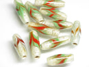 TOKO-BEADS AG115-47S Arrow feather pattern glass bead 7.5~8mm AG115-47S 矢羽模様とんぼ玉 7.5~8mm Asian bead & African bead  Handmade,Lampeork,bead,asia,india,ethnic,parts,accessory,beads とんぼ玉,ビーズ,トンボ玉,アジア,インド,エスニック,手作り,パーツ,アクセサリー