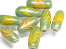 TOKO-BEADS AG115-02S Arrow feather pattern glass bead AG115-02S 矢羽模様とんぼ玉 Asian bead & African bead  Handmade,Lampeork,bead,asia,india,ethnic,parts,accessory,beads とんぼ玉,ビーズ,トンボ玉,アジア,インド,エスニック,手作り,パーツ,アクセサリー