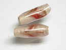 TOKO-BEADS AG115-03S Arrow feather pattern glass bead AG115-03S 矢羽模様とんぼ玉 Asian bead & African bead  Handmade,Lampeork,bead,asia,india,ethnic,parts,accessory,beads とんぼ玉,ビーズ,トンボ玉,アジア,インド,エスニック,手作り,パーツ,アクセサリー