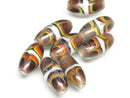 TOKO-BEADS AG115-14S Arrow feather pattern glass bead AG115-14S 矢羽模様とんぼ玉 Asian bead & African bead  Handmade,Lampeork,bead,asia,india,ethnic,parts,accessory,beads とんぼ玉,ビーズ,トンボ玉,アジア,インド,エスニック,手作り,パーツ,アクセサリー
