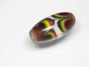 TOKO-BEADS AG115-14S Arrow feather pattern glass bead AG115-14S 矢羽模様とんぼ玉 Asian bead & African bead  Handmade,Lampeork,bead,asia,india,ethnic,parts,accessory,beads とんぼ玉,ビーズ,トンボ玉,アジア,インド,エスニック,手作り,パーツ,アクセサリー