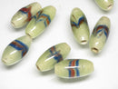 TOKO-BEADS AG115-17S Arrow feather pattern glass bead AG115-17S 矢羽模様とんぼ玉 Asian bead & African bead  Handmade,Lampeork,bead,asia,india,ethnic,parts,accessory,beads とんぼ玉,ビーズ,トンボ玉,アジア,インド,エスニック,手作り,パーツ,アクセサリー
