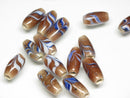 TOKO-BEADS AG115-22S Arrow feather pattern glass bead AG115-22S 矢羽模様とんぼ玉 Asian bead & African bead  Handmade,Lampeork,bead,asia,india,ethnic,parts,accessory,beads とんぼ玉,ビーズ,トンボ玉,アジア,インド,エスニック,手作り,パーツ,アクセサリー