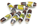 TOKO-BEADS AG115-28S Arrow feather pattern glass bead AG115-28S 矢羽模様とんぼ玉 Asian bead & African bead  Handmade,Lampeork,bead,asia,india,ethnic,parts,accessory,beads とんぼ玉,ビーズ,トンボ玉,アジア,インド,エスニック,手作り,パーツ,アクセサリー