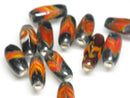 TOKO-BEADS AG115-27S Arrow feather pattern glass bead AG115-27S 矢羽模様とんぼ玉 Asian bead & African bead  Handmade,Lampeork,bead,asia,india,ethnic,parts,accessory,beads とんぼ玉,ビーズ,トンボ玉,アジア,インド,エスニック,手作り,パーツ,アクセサリー