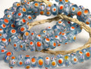 TOKO-BEADS | TOKO-BEADS |AG117-06N スタッドビーズ（連） 9~10mm | TOKO-BEADS |AG117-06N Glass bead (strand) 9~10mm Asian bead & African bead  Handmade,Lampeork,bead,asia,india,ethnic,parts,accessory,beads とんぼ玉,ビーズ,トンボ玉,アジア,インド,エスニック,手作り,パーツ,アクセサリー