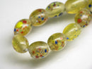 TOKO-BEADS AG121-01N Spray dot glass bead (strand) 6~8mm AG121-01N スプレイ・ドット柄小粒とんぼ玉（連） 6~8mm Asian bead & African bead  Handmade,Lampeork,bead,asia,india,ethnic,parts,accessory,beads とんぼ玉,ビーズ,トンボ玉,アジア,インド,エスニック,手作り,パーツ,アクセサリー