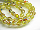 TOKO-BEADS AG121-01N Spray dot glass bead (strand) 6~8mm AG121-01N スプレイ・ドット柄小粒とんぼ玉（連） 6~8mm Asian bead & African bead  Handmade,Lampeork,bead,asia,india,ethnic,parts,accessory,beads とんぼ玉,ビーズ,トンボ玉,アジア,インド,エスニック,手作り,パーツ,アクセサリー